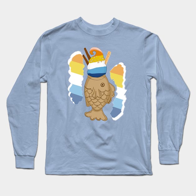 Pride taiyaki design, 2nd wave (aroace) Long Sleeve T-Shirt by VixenwithStripes